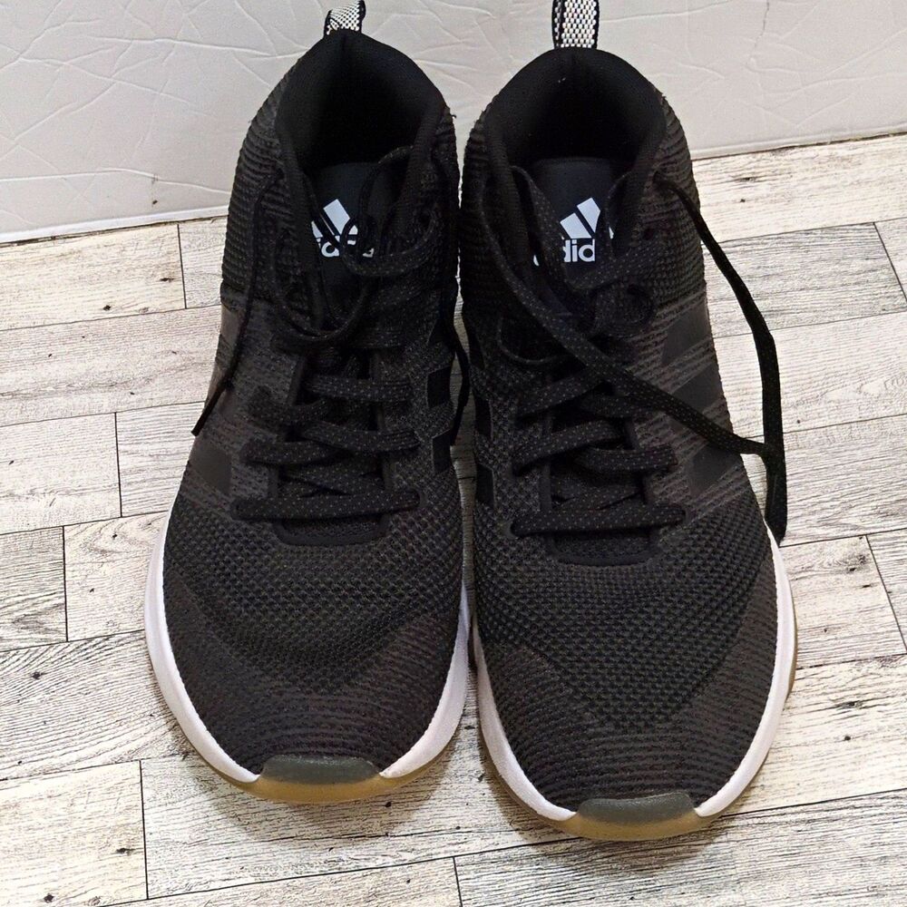 adidas Men’s Mid Top Size 11 Men's Athletic Sneakers Black/White BQ0025